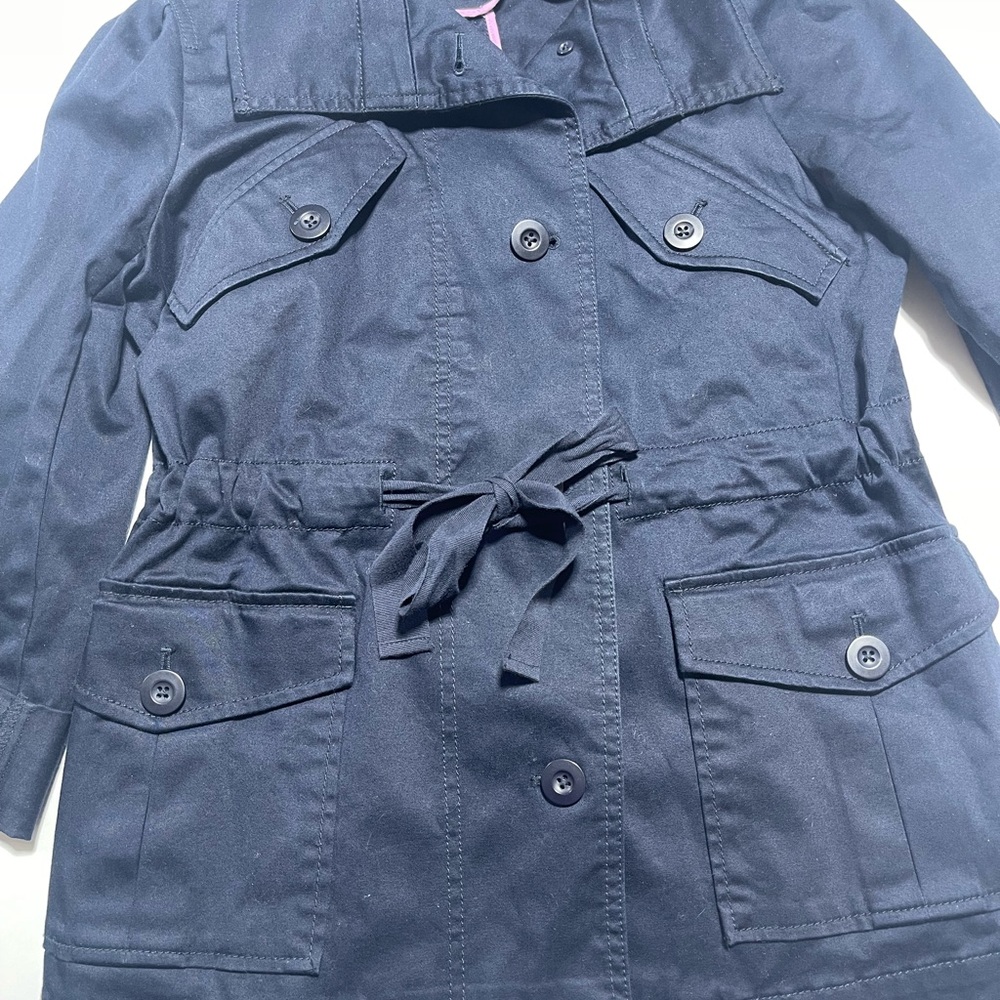 Loft Navy Drawstring Utility Jacket - image 3